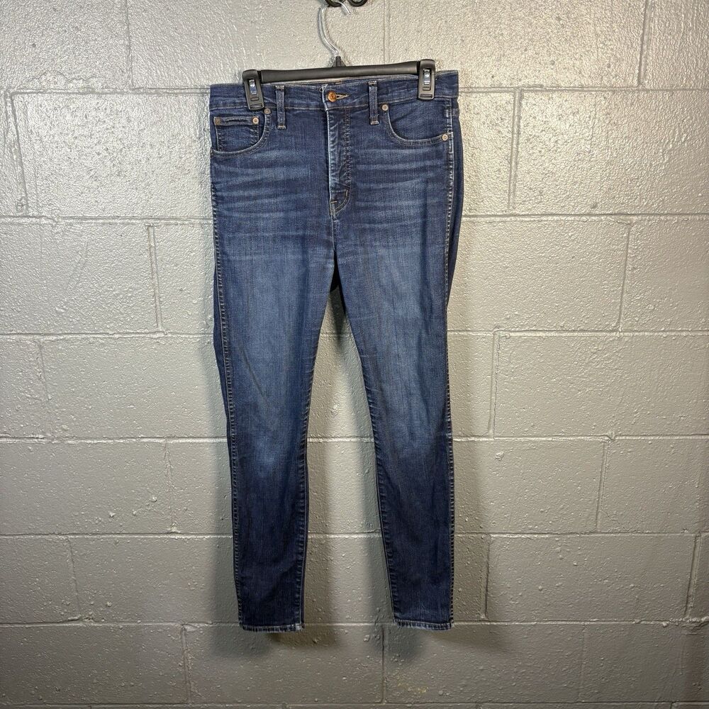 Madewell 10" High Rise Skinny Jeans Women's 29 Blue Stretch Denim Medium Wash